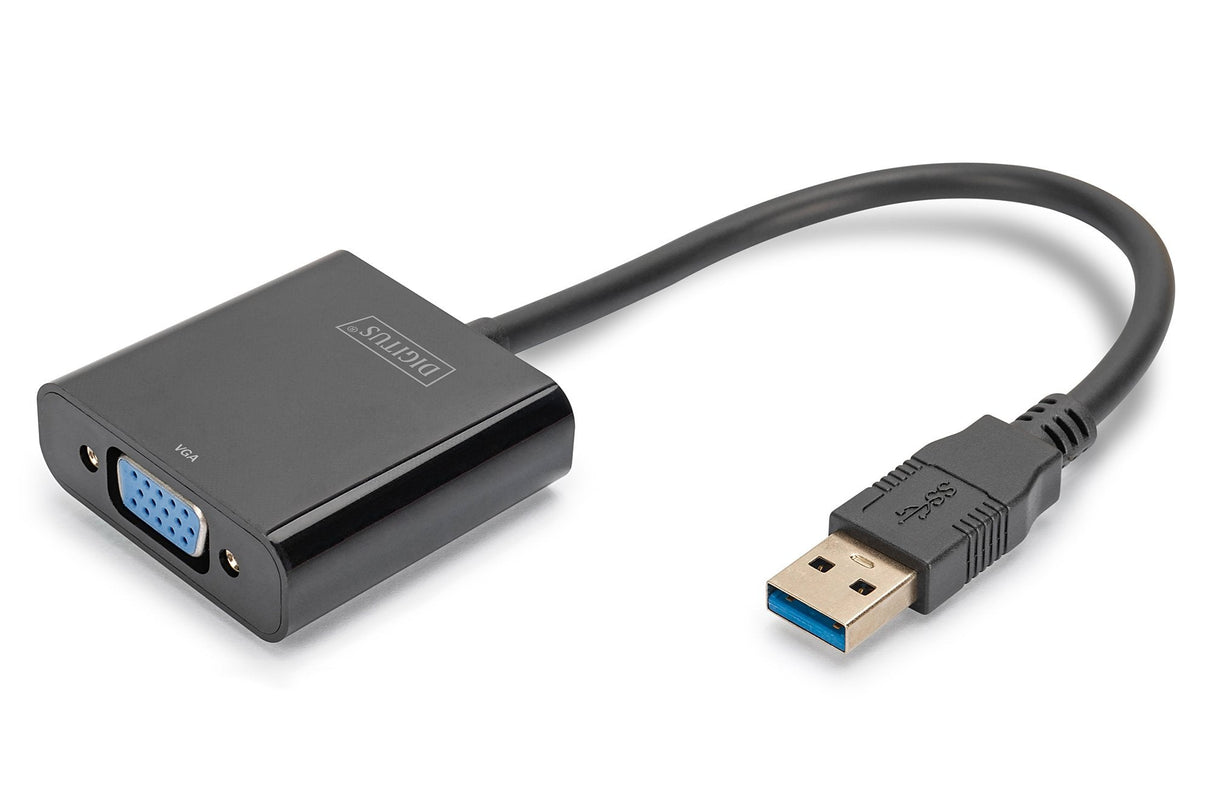 Digitus Adaptador Usb 3.0 A Vga 1080p 1920x1080 Negro Da-70840
