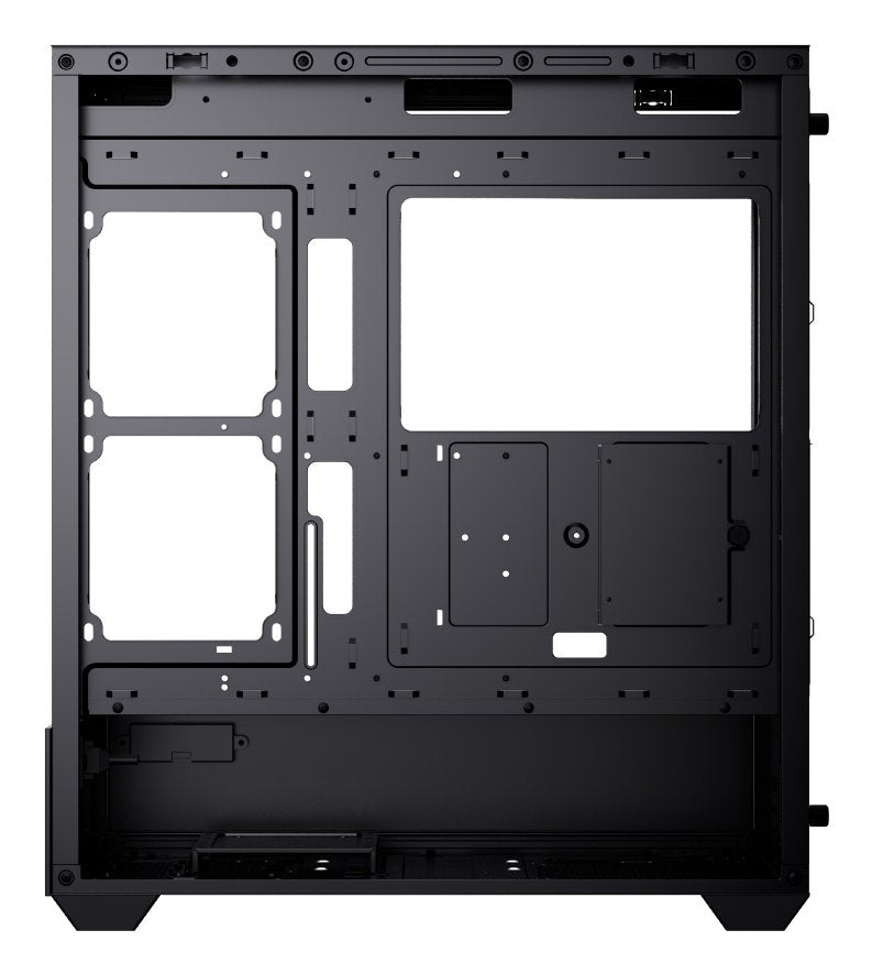 Caja Atx Aerocool P500d Digi Argb Cristal Templado Blanco