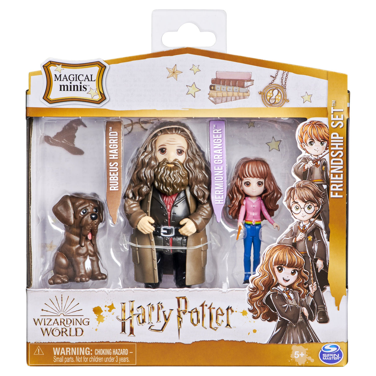 Spin Master Wizarding World Harry Potter - Friends Playset Con Figuras Coleccionables De Hermione Granger Y Rubeus Hagrid, Figura De Juego 6061833
