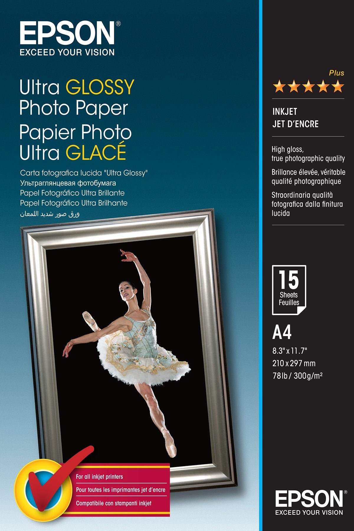 Epson Papel Ultra Glossy Photo Paper A4 (15hojas)