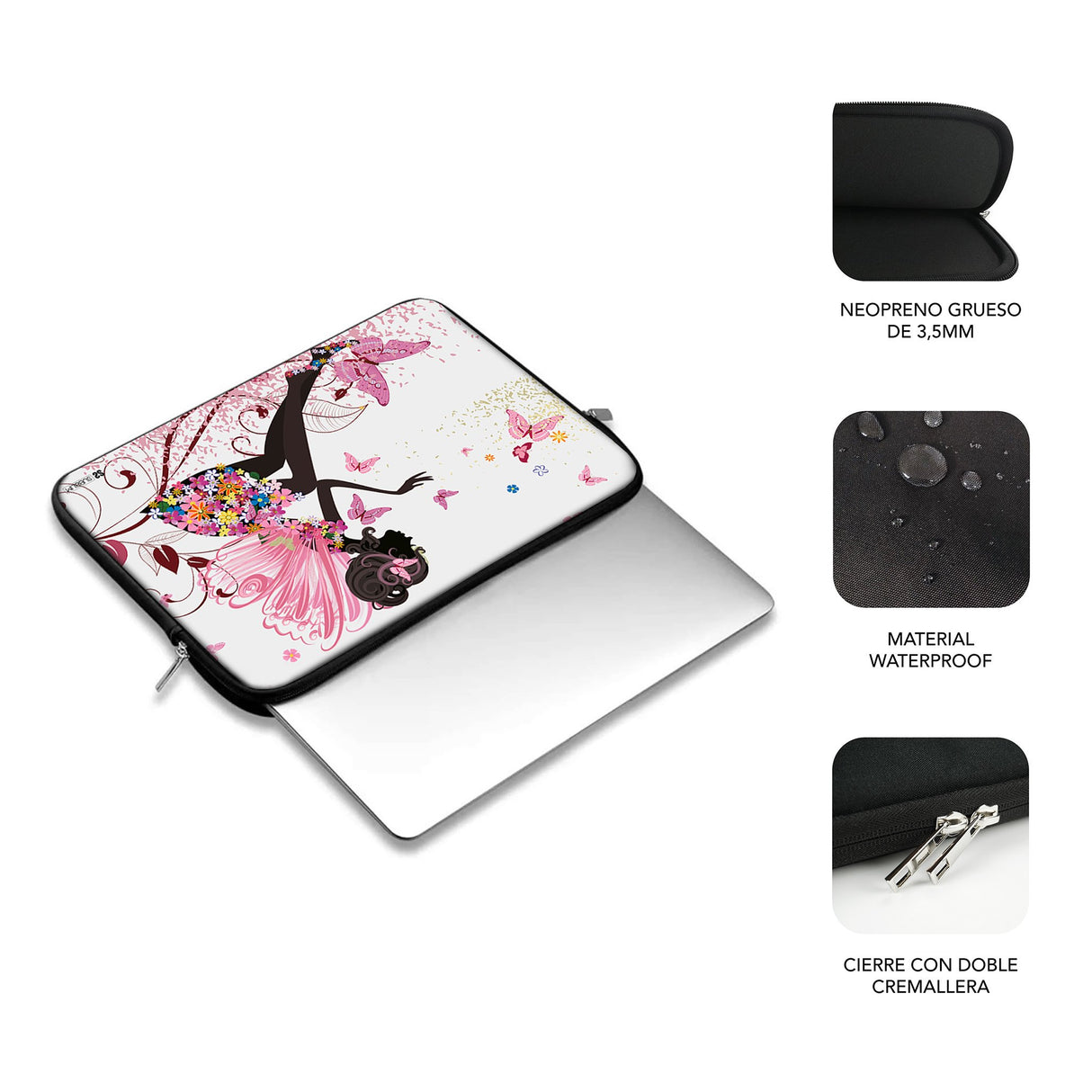 EAN 8436586742836 - SUBBLIM SUBLS-SKIN152 maletines para portátil 39,6 cm (15.6") Multicolor imagen 3