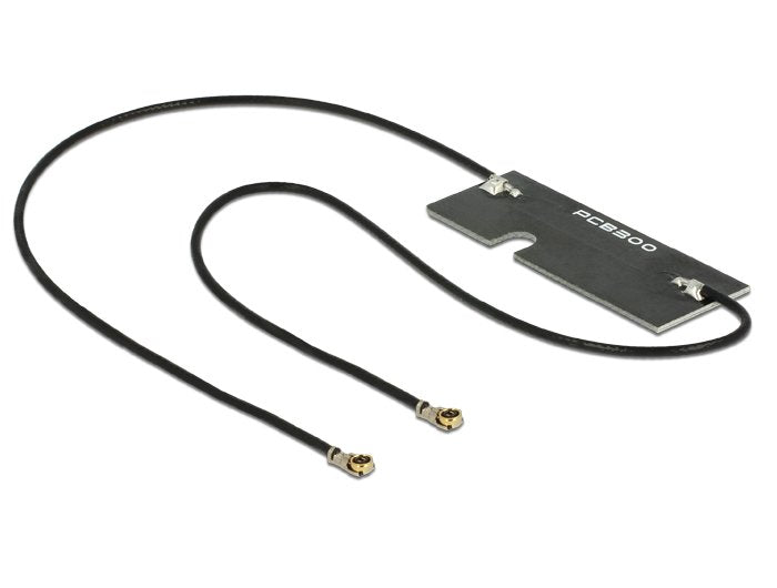 Delock Delock Wlan Doppelantenne Mhf Iv Hsc Mxhp32 Kompatibler Stecker 802.11 Ac A H B G N 3-5 Dbi 2x150mm Pcb Intern Klebemontage