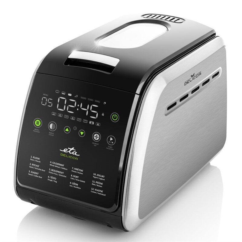 EAN 8590393254613 - Eta Delicca II panificadora 850 W Negro, Acero inoxidable imagen 2