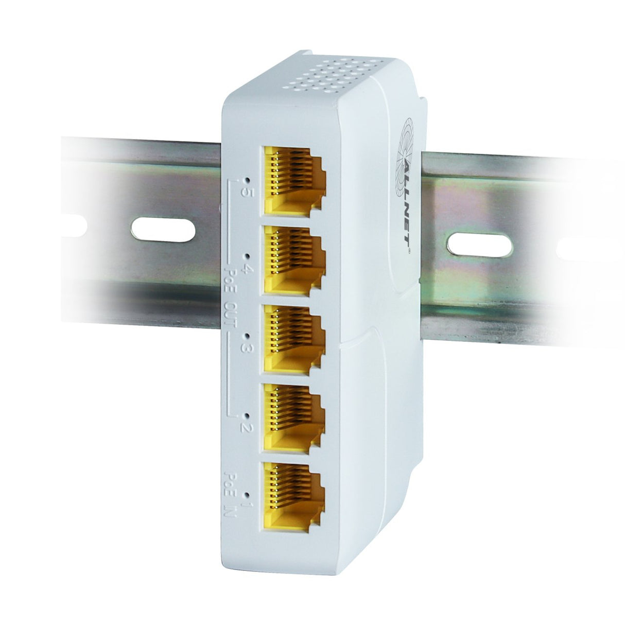 EAN 4038816130648 - ALLNET 222870 No administrado L2 Gigabit Ethernet (10/100/1000) Energía sobre Ethernet (PoE) DIN rail Bla imagen 1