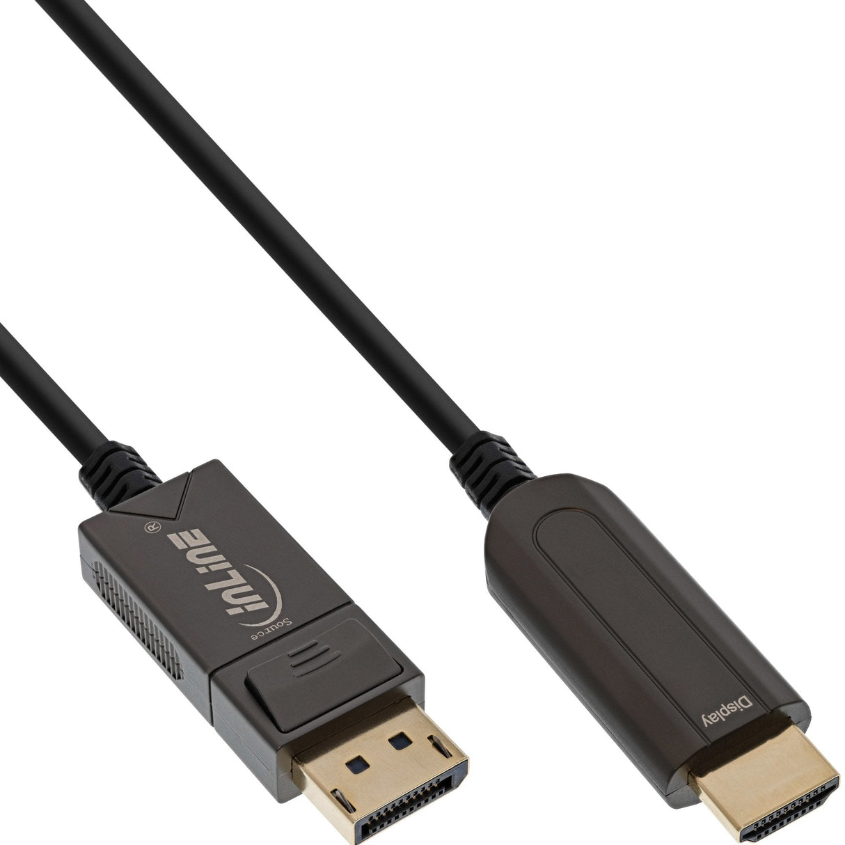 Cable Inline Displayport A Hdmi Aoc, 4k/60hz, Negro, 25m