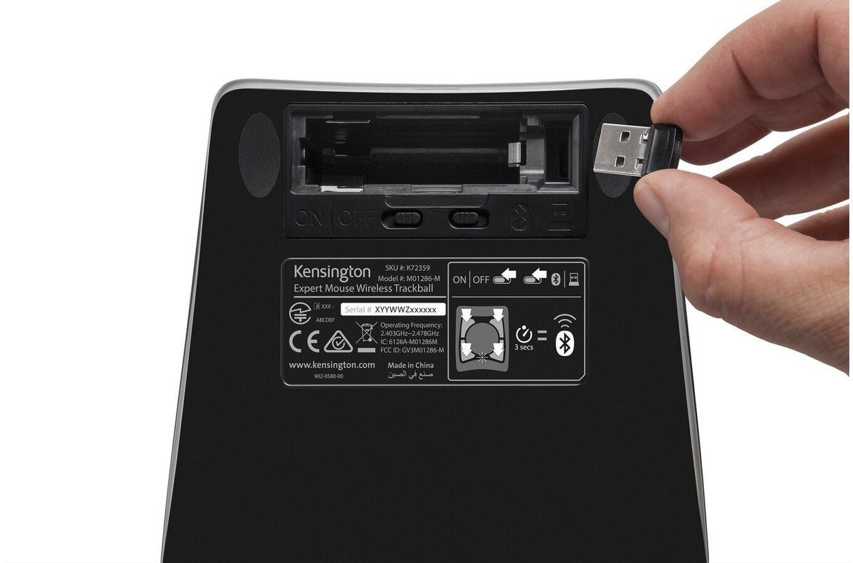 Kensington Expert Mouse Wireless Trackballbola De Seguimientoinalmbriconegro