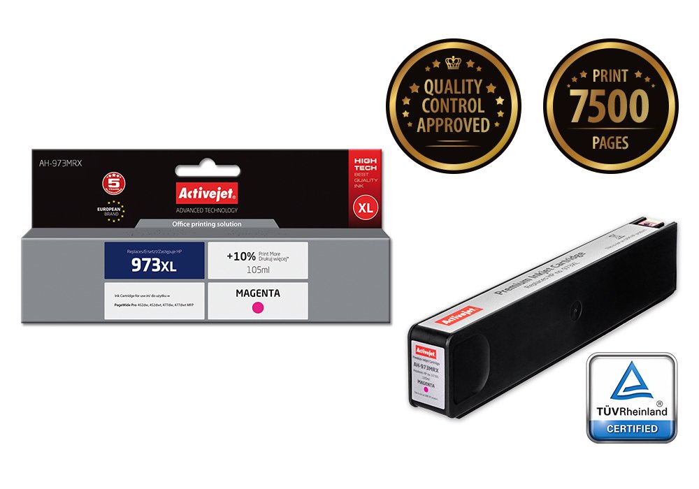 EAN 5901443110040 - Activejet AH-973MRX cartucho de tinta 1 pieza(s) Compatible Alto rendimiento (XL) Magenta imagen 1