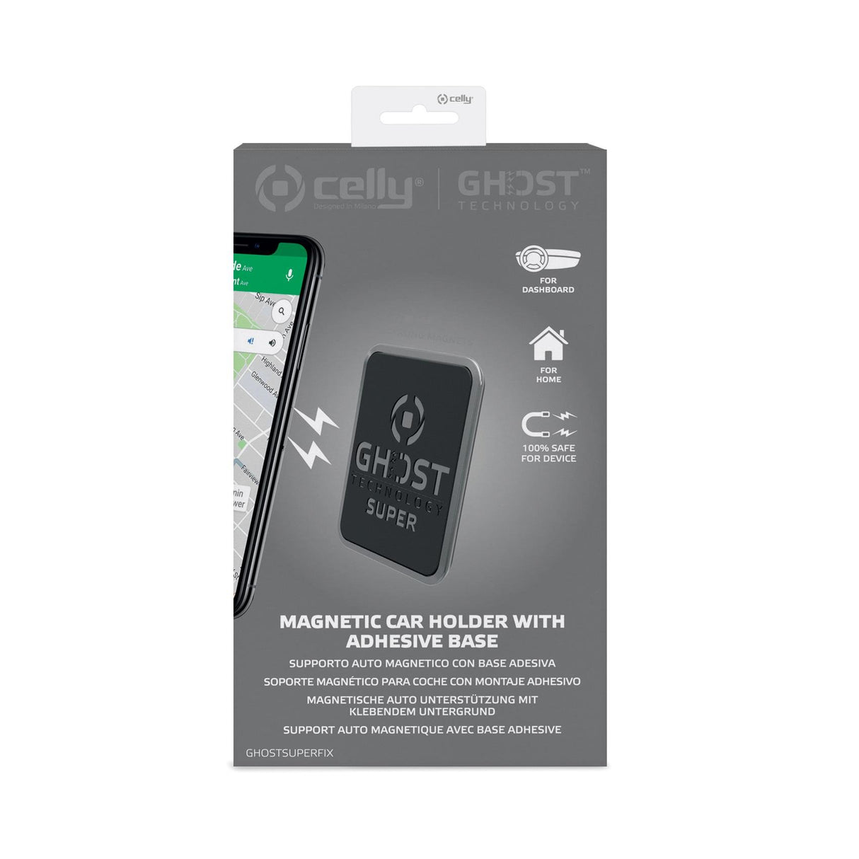 EAN 8021735188339 - Celly GHOSTSUPERFIX soporte Soporte pasivo Teléfono móvil/smartphone Negro imagen 3