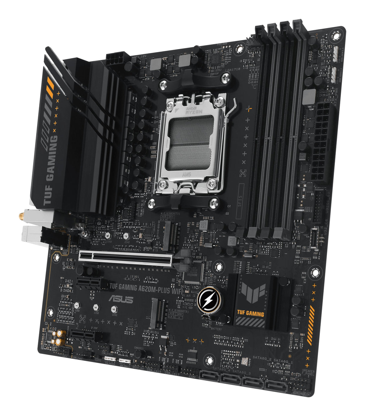 EAN 4711387164266 - ASUS TUF GAMING A620M-PLUS WIFI AMD A620 Zócalo AM5 micro ATX imagen 4