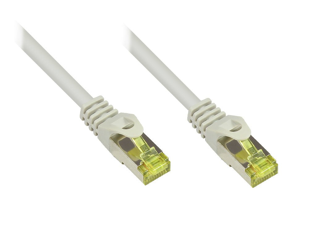 Goodconnections Rj45 Cable De Red Mit Cat. 7 Rohcable Und Rastnasenschutz (), S Ftp, Pimf, Halogenfrei, 500mhz, Ofc, Grau, 30m,