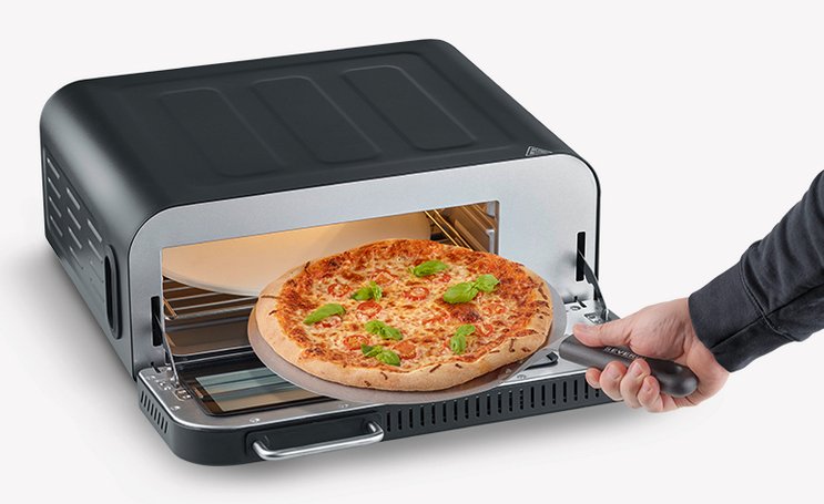 Severin Digital Pizzaofen Serico Schwarz, 2,000 Vatios, Para Pizzas De Hasta Aprox. Ø 30 Cm 4008146044038.0