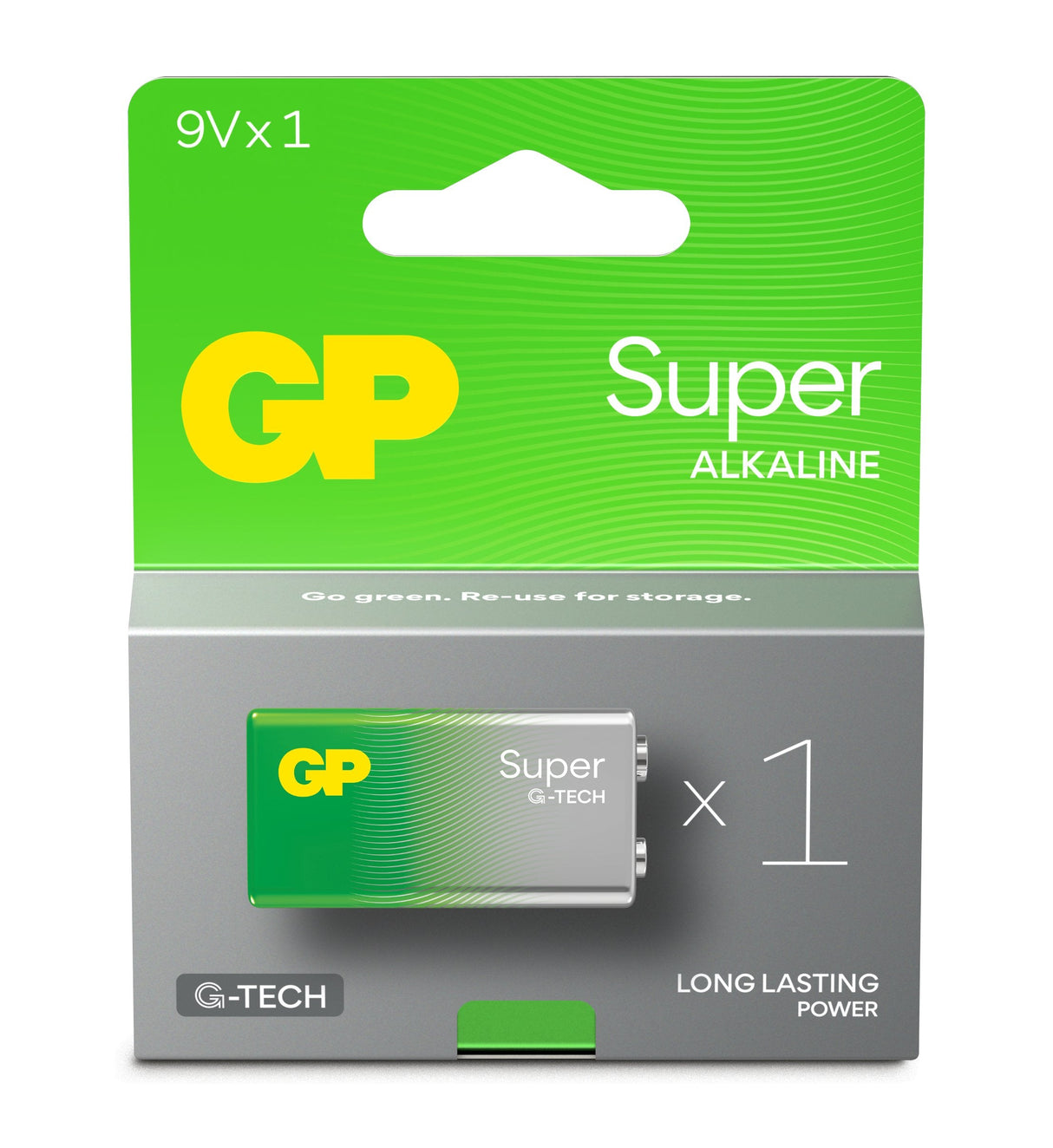 Gp Super Alkaline 9v-Block 6lr61 Relaunch 0301604aeta-B1