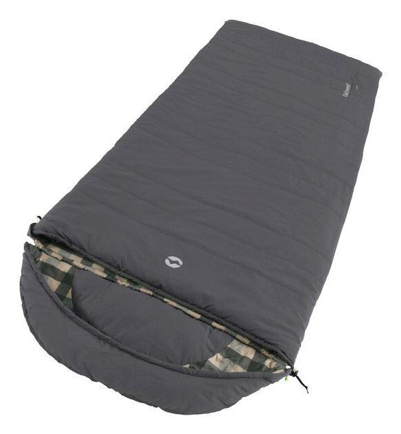 Saco De Dormir Outwell Camper Cremallera Izquierda Gris