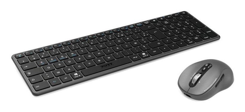 Port Designs Pack Keyboard Compact + Mouse Expert Rechargeable Combo Bt+Rf (Fr)