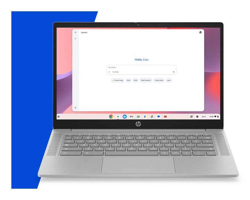 Portátil Hp Chromebook 14a-Nm0006nsx 14" Mediatek Kompanio 8gb 128gb Ufs Arm Mali-G57 Chromeos Teclado Español