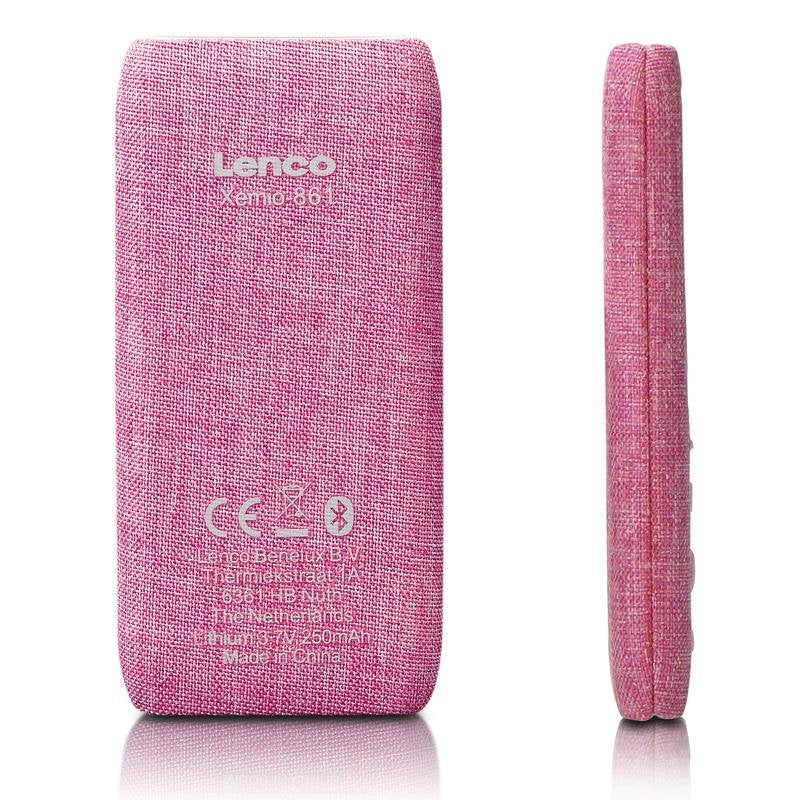 Lenco Xemio-861pk Rosa Reproductor Mp3 Mp4 Microsd De 8 Gb Bluetooth