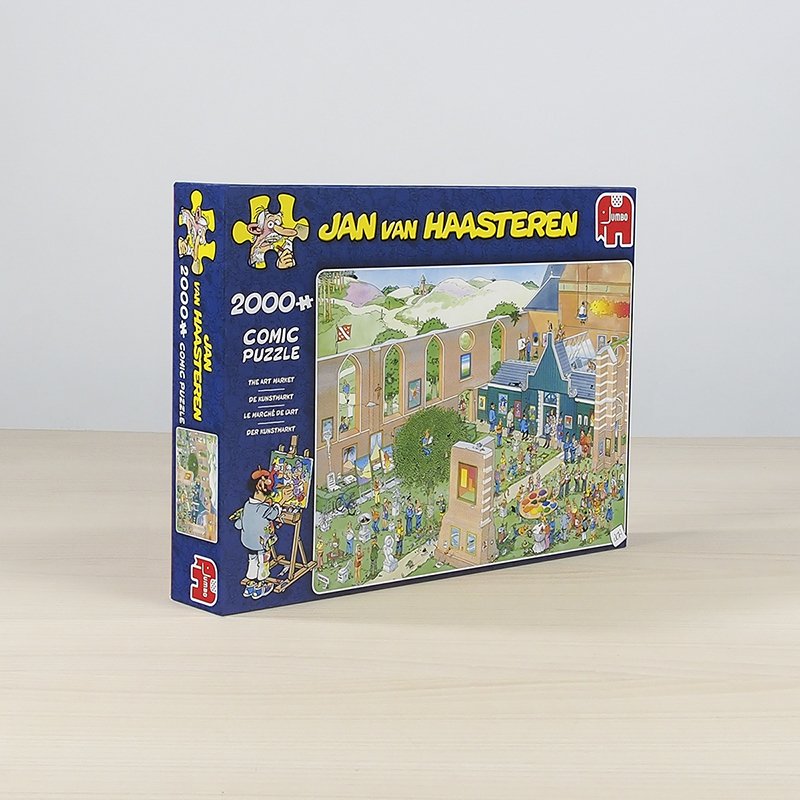 EAN 8710126200230 - Jan van Haasteren he Art Market 2000 pcs Puzzle rompecabezas 2000 pieza(s) Dibujos imagen 6