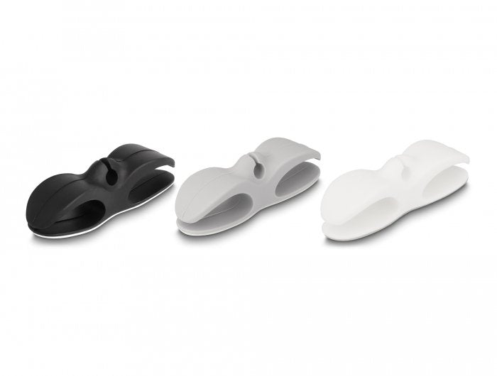 Delock Cablehalter Mit 3 Durchführungen Selbstklebend Set 3 Stück