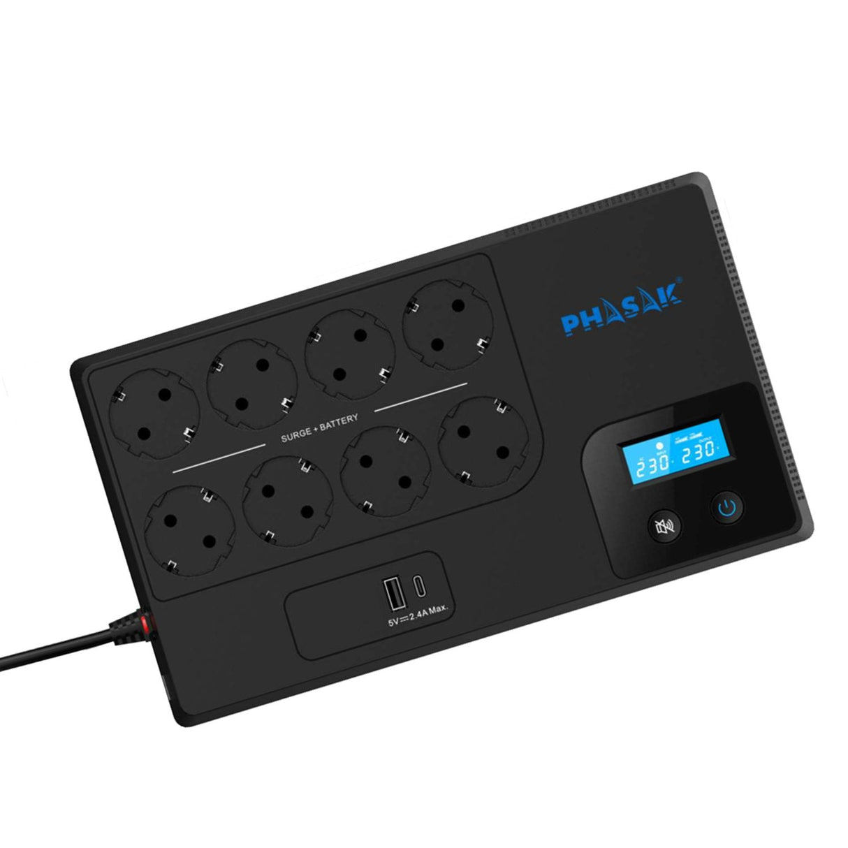 Sai Línea Interactiva Phasak Smart Home 1050va 1050va-600w 8 Salidas Formato Bloque