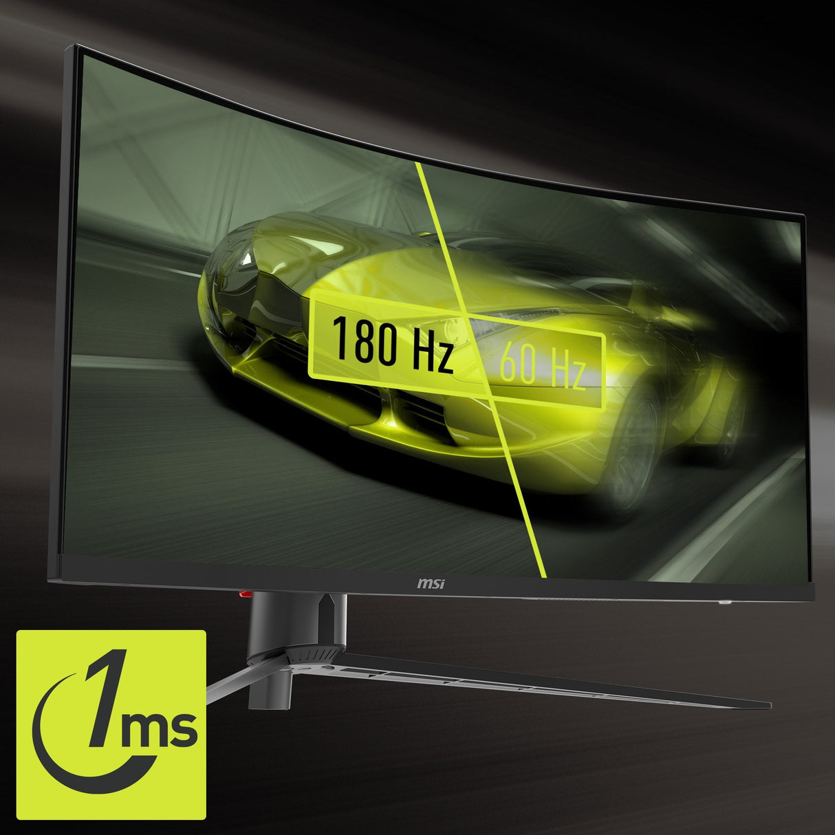 Msi Mag 345cqrde, Monitor Gaming 86 Cm 34", Negro, Uwqhd, Va, Curvo, Ai-Vision, Panel 180hz 9s6-3dd14h-003