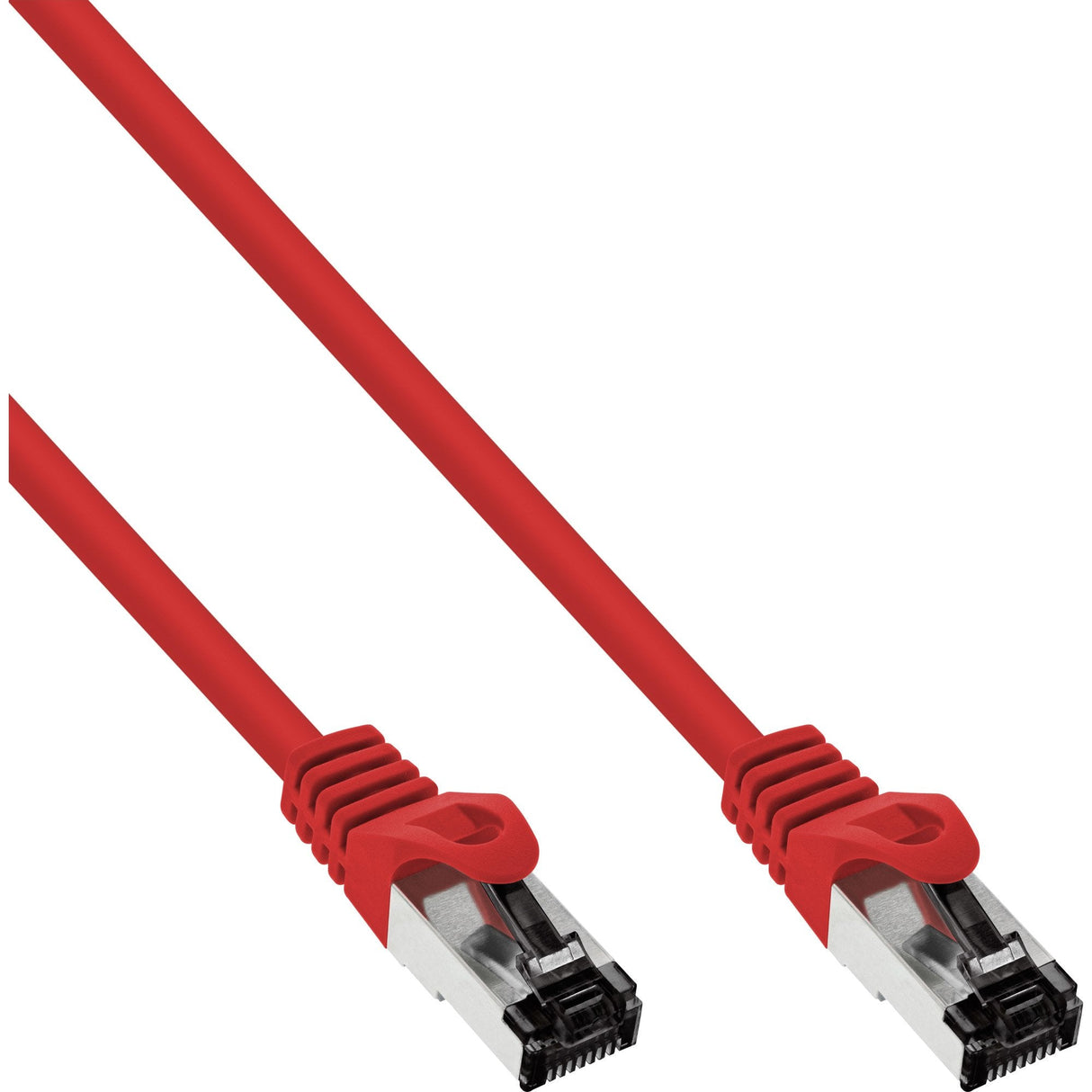 Cable De Red Inline S/Ftp Pimf Cat.8.1 Libre De Halógenos 2000mhz Rojo 15m