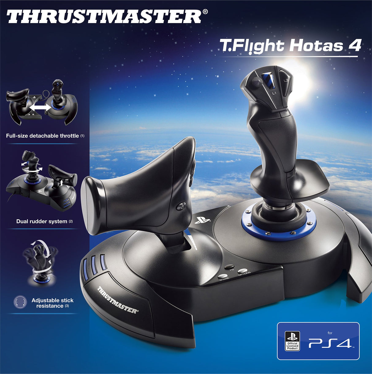 EAN 3362934110208 - Thrustmaster T.Flight Hotas 4 Negro, Azul USB Palanca de mando Digital PC, PlayStation 4, PlayStation 5 imagen 14