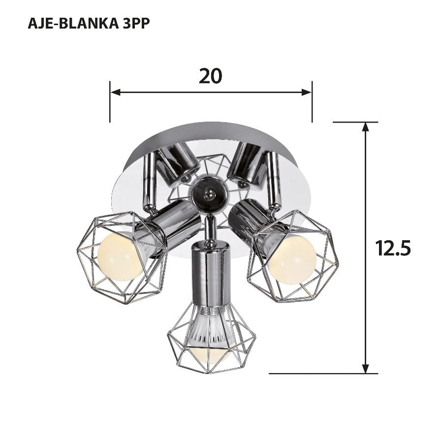 EAN 5901443109921 - Activejet AJE-BLANKA 3PP iluminación de techo E14 120 W imagen 3