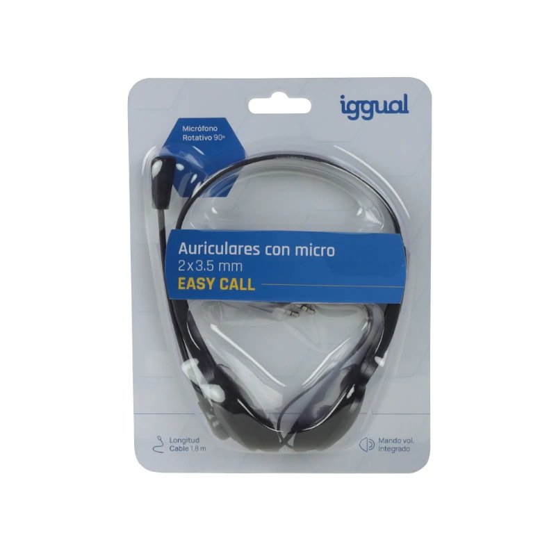 EAN 8435364319017 - iggual Easy Call Auriculares Alámbrico Diadema Oficina/Centro de llamadas Negro imagen 4