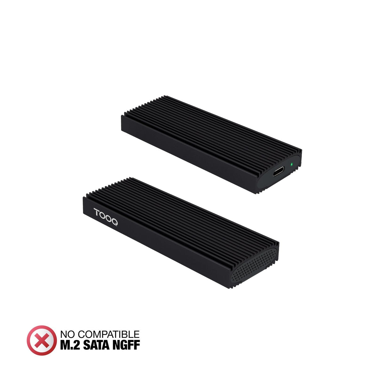 Caja Externa Para Disco Ssd M.2 Nvme Tooq Tqe-2230b Usb 3.1