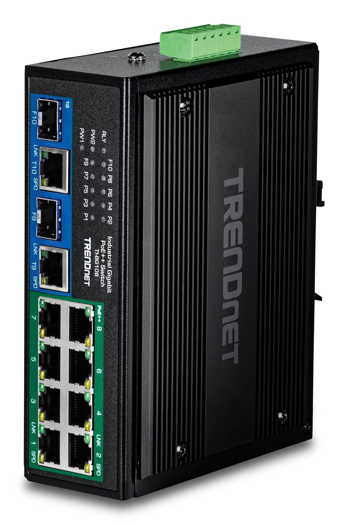 Trendnet 10-Port Indumrial Gigabit 400w Poe++ Din-Rail Swit