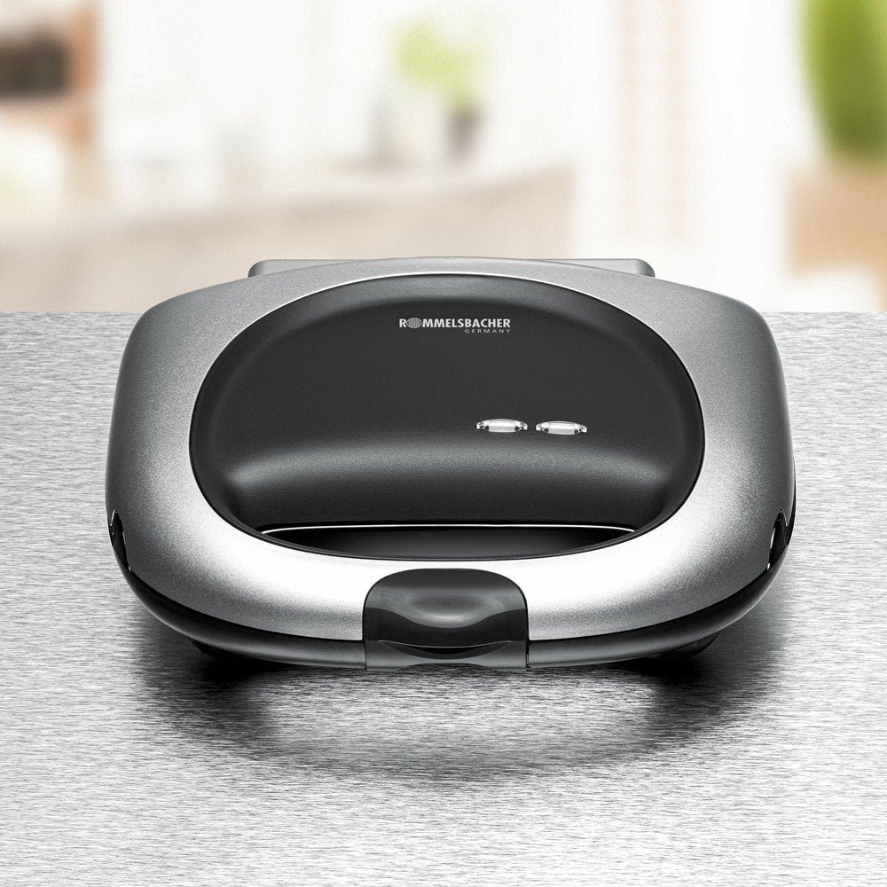 Sandwichera Rommelsbacher St 1000 1000 W Negro, Plata