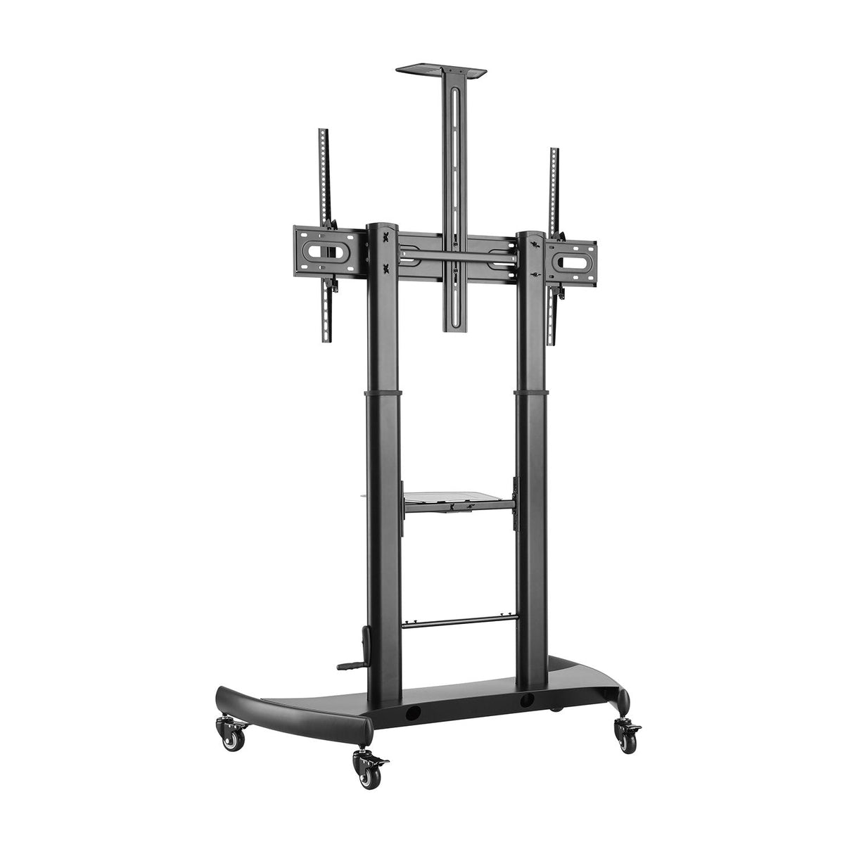 Aisens Soporte De Suelo Eco Con Ruedas Y Manivela - Bandeja Para Dvd Y Soporte De Camara Para Monitor/Tv - Hasta 100kg