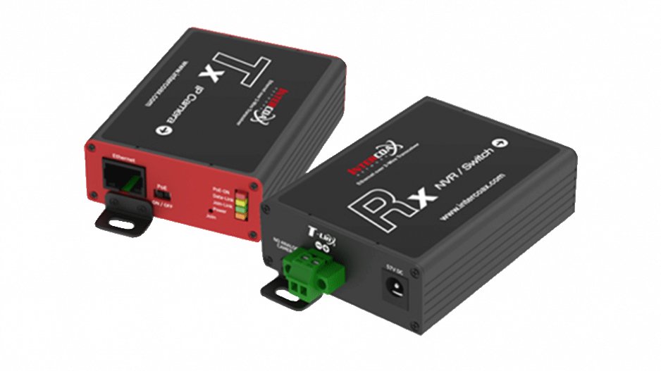 Mobotix Mediakonverter, Ethernet & Poe+ Ber Zweidrahtleitung