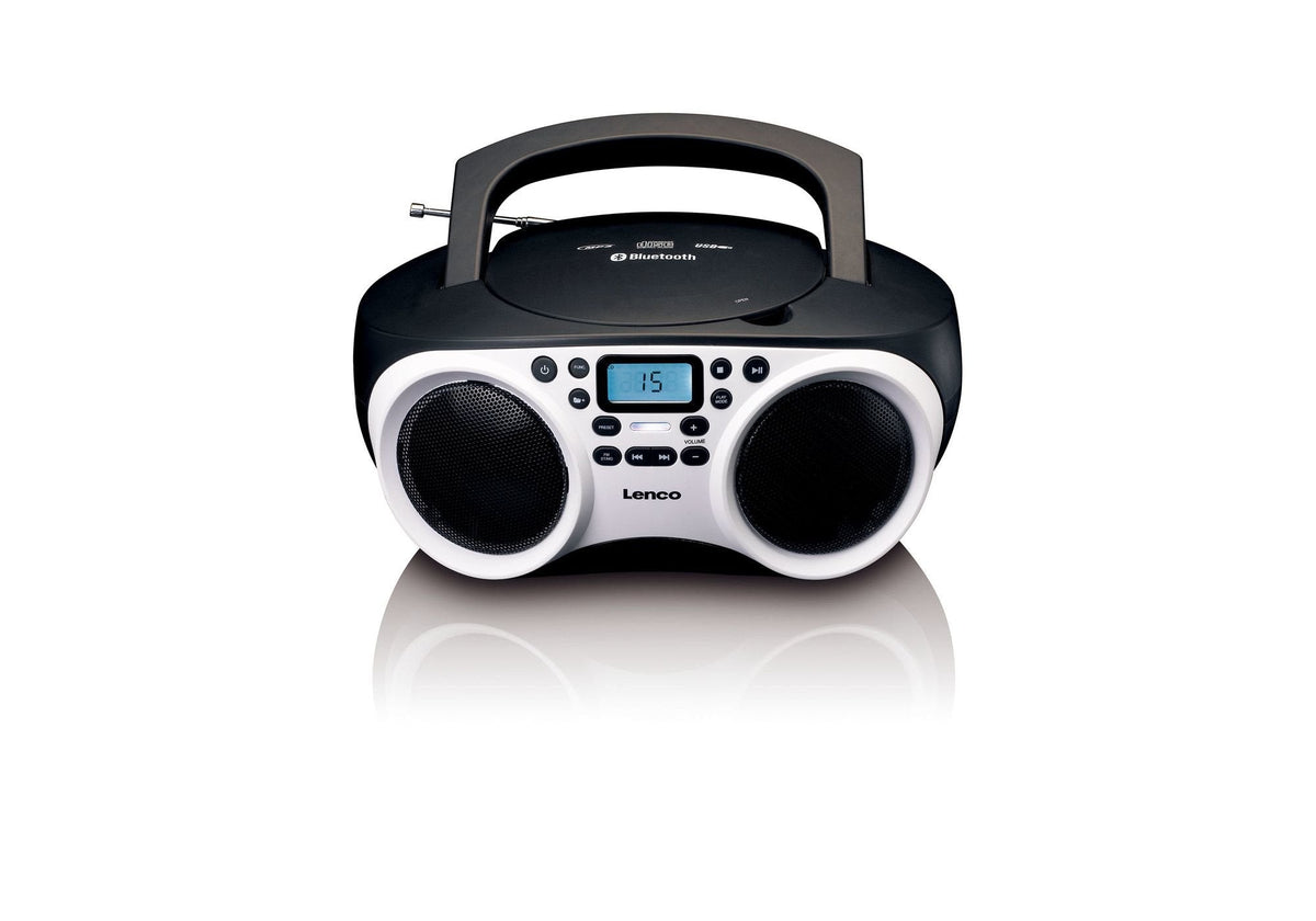 Lenco Scd-501 Wh Blanco Negro Radio Con Cd Mp3 Usb Bt