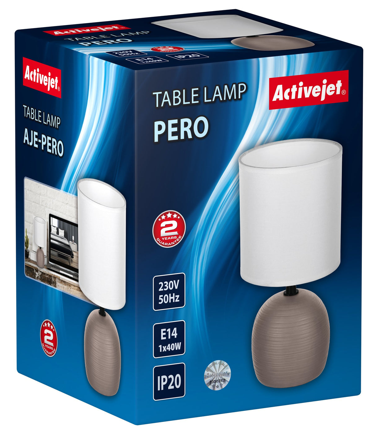 EAN 5901443123576 - Activejet AJE-PERO lámpara de mesa Bronce imagen 3