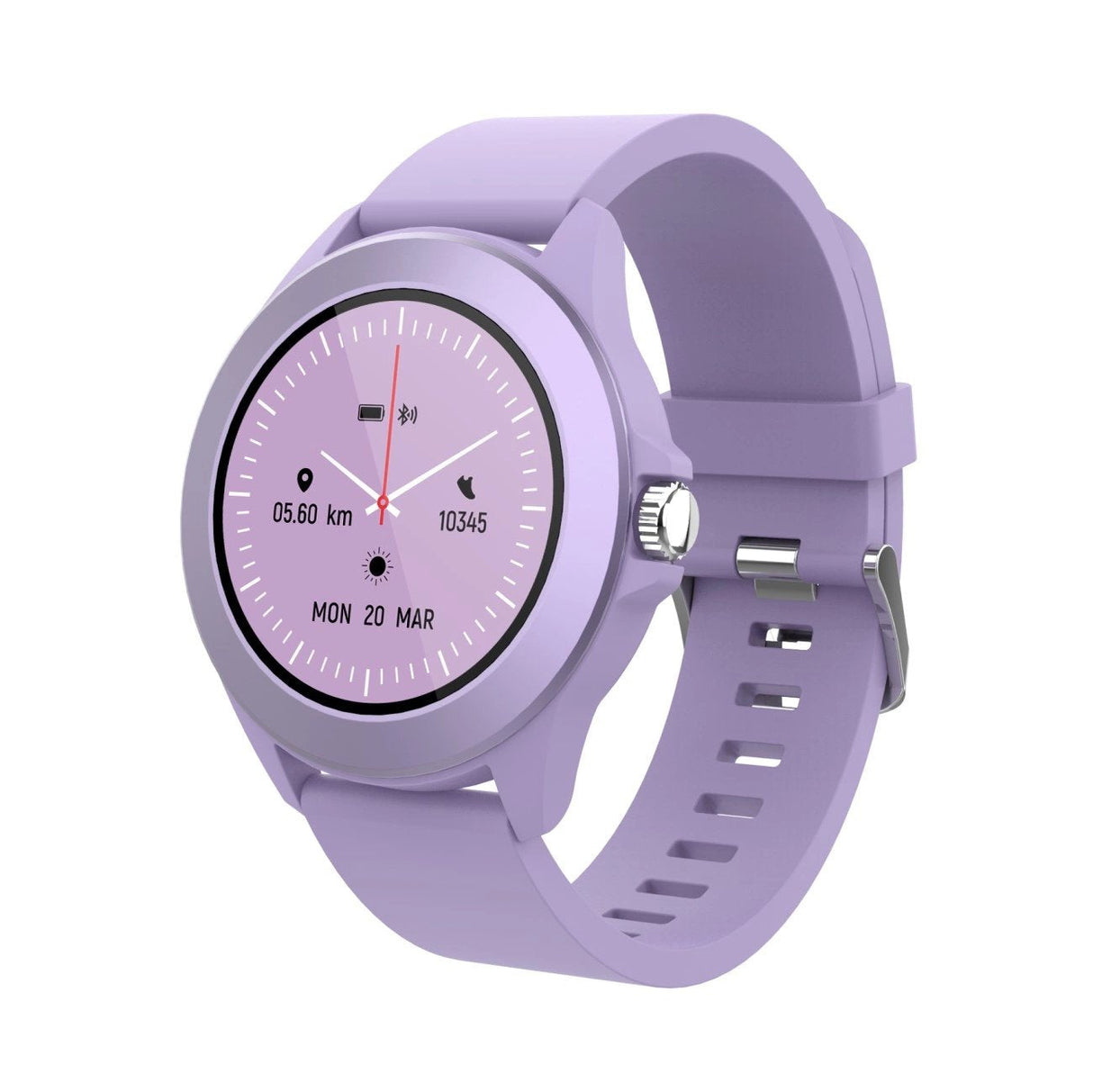 Smartwatch Forever Colorum Cw-300 Notificaciones Frecuencia Cardíaca Purpura