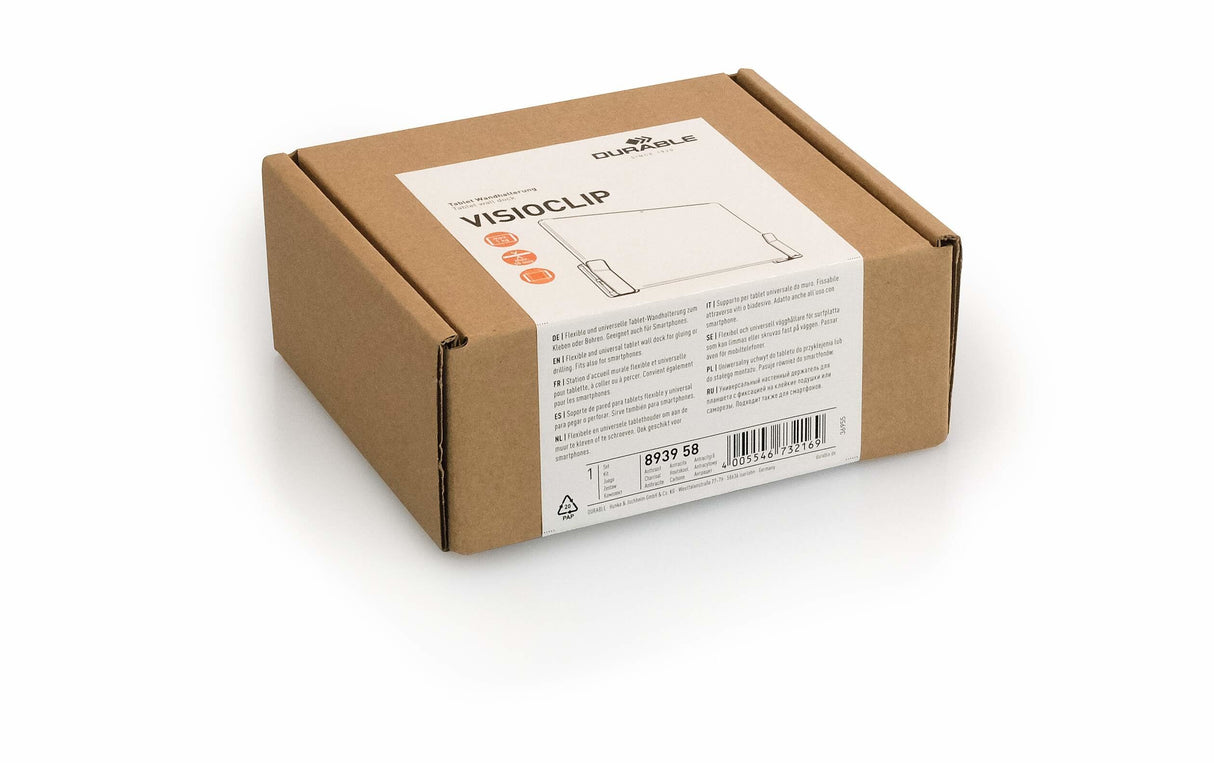 Durable Soporte De Pared Universal Para Tablet Visioclip Plateado