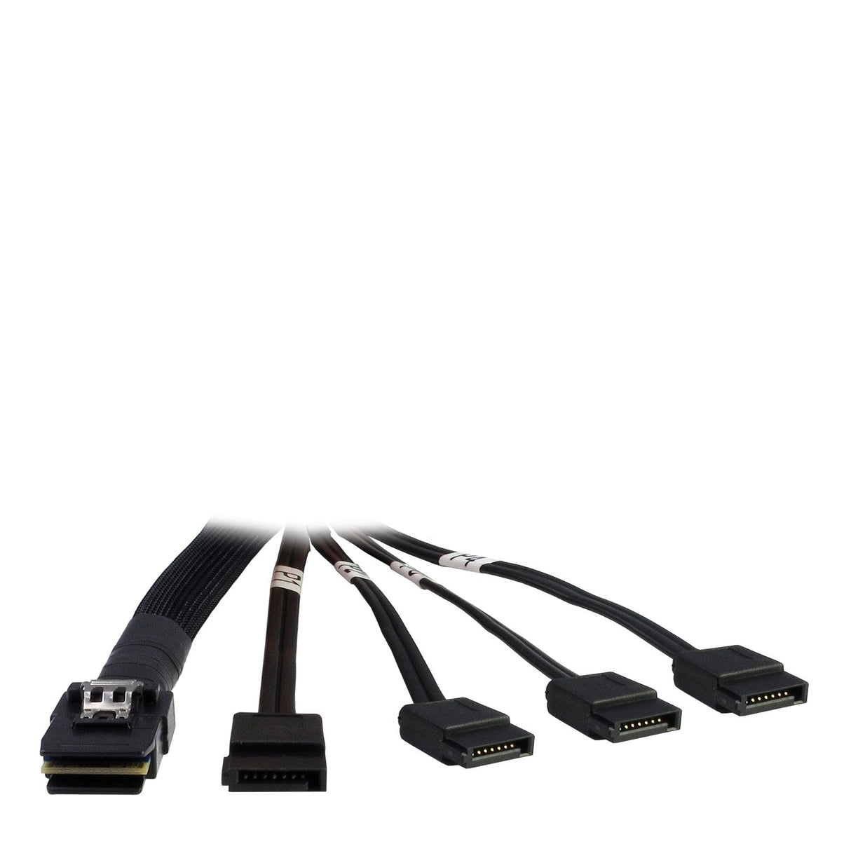 Inter-Tech 88885237 Cable Sas Sata 0,65 M Negro