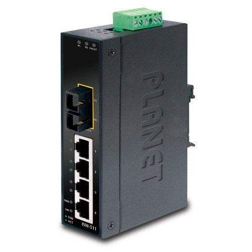 Ip30 Slim Type 4-Port Indumrial Switch + 1x 100fx Sfp