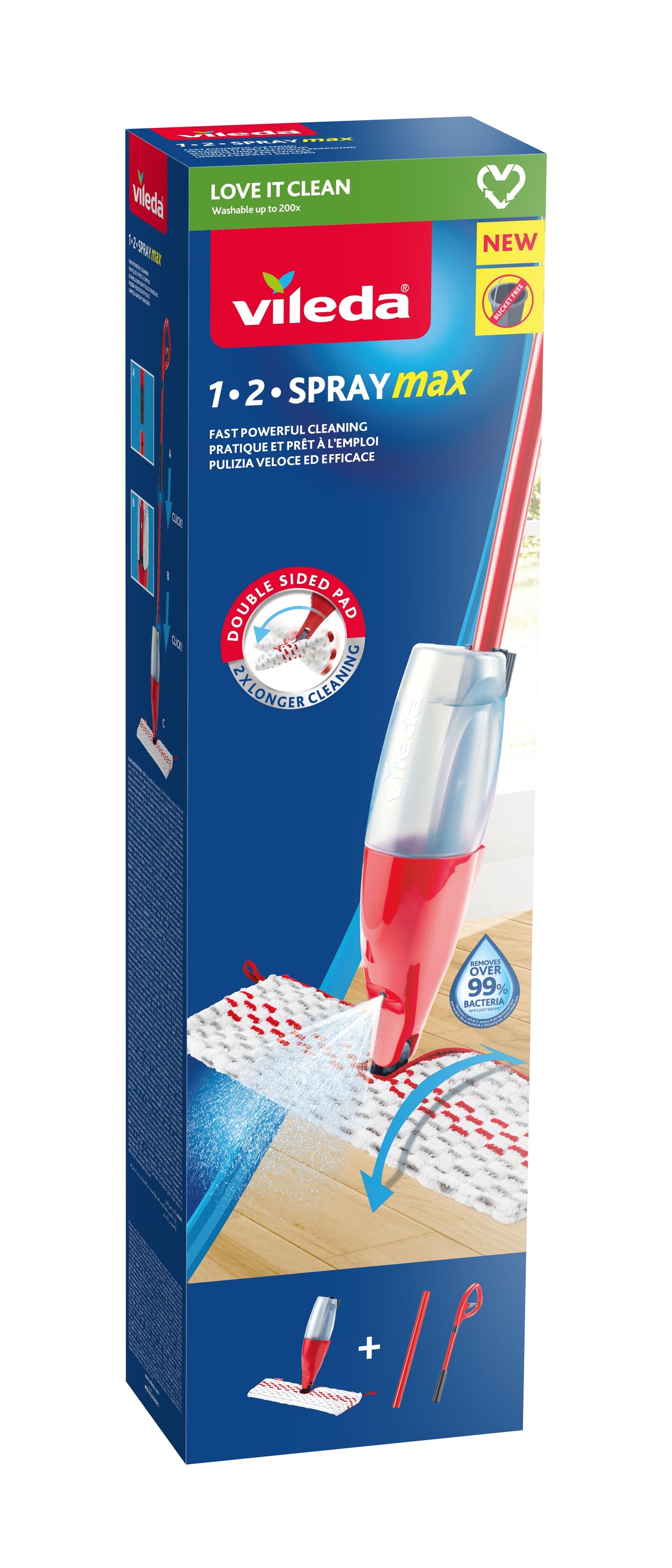 Vileda Mop 1-2 Max Box Spray - 166144