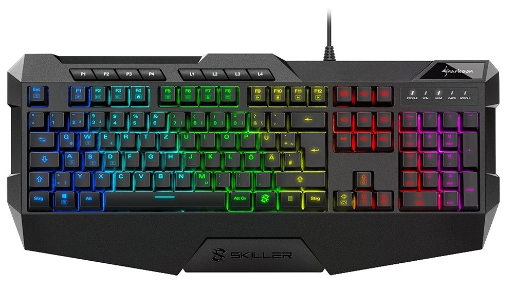 EAN 4044951020454 - Sharkoon SKILLER SGK4 teclado Juego USB QWERTZ Alemán Negro imagen 1