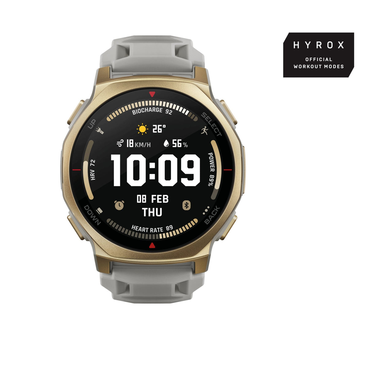 Amazfit T-Rex 3 Pro 1.32" Amoled 44 Mm Digital 466 X 466 Pixeles Pantalla Táctil Oro Wifi Gps (Satélite)