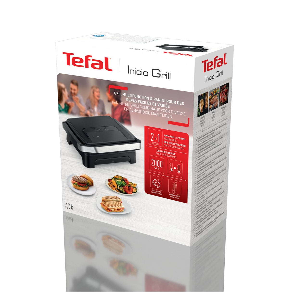 Tefal Gc271810 Inicio Classic 2in1 Contact And Panini Grill