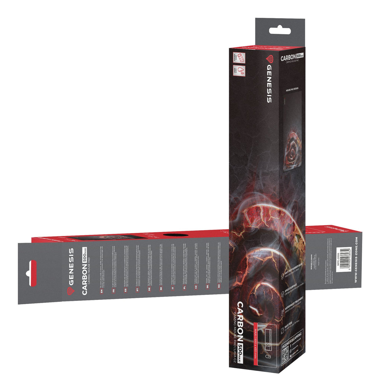 EAN 5901969438932 - GENESIS Carbon 500 Maxi Lava G2 Alfombrilla de ratón para juegos Multicolor imagen 5
