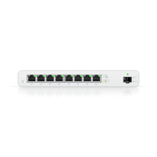 Ubiquiti Uisp-S-Eu Gigabit Poe Switch For Micropop Applications, 8x Gbe Rj45 Ports With Passive Poe, 1x Sfp, 110w