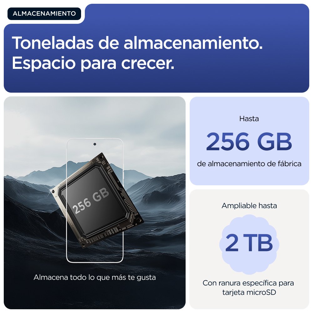 EAN 840023292200 - Motorola moto g56 5G 17,1 cm (6.72") Ranura híbrida Dual SIM Android 15 USB Tipo C 8 GB 256 GB 5200 mAh Az imagen 18