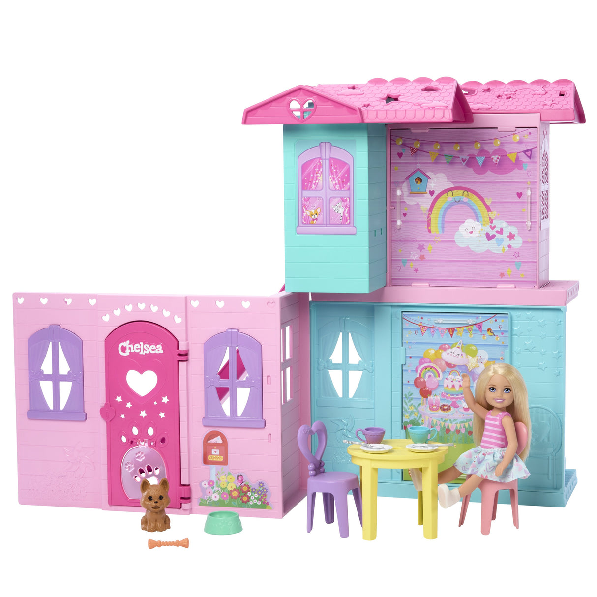Mattel Barbie Aufklappbares Chelsea Pop-Up-Haus Jfw49