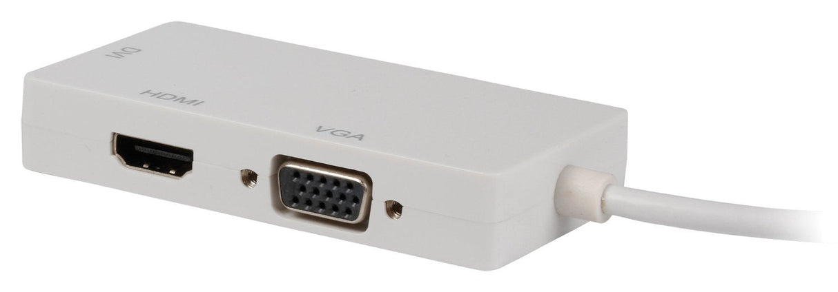 EAN 5412810196425 - Valueline VLMP37465W0.20 adaptador de cable de vídeo 0,2 m Mini DisplayPort VGA + HDMI + DVI Blanco imagen 6