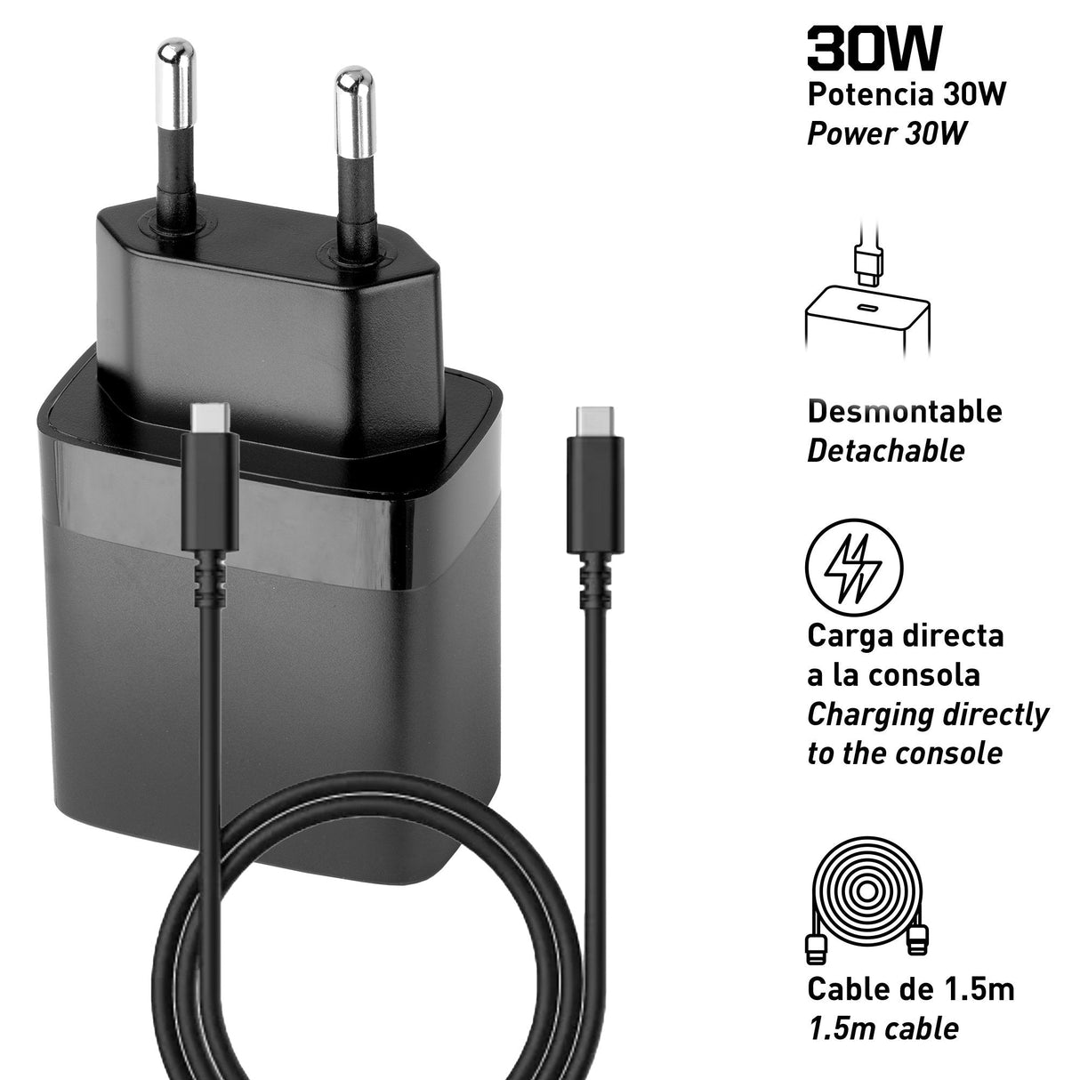 Adaptador Corriente Fr-Tec Nintendo Switch 2