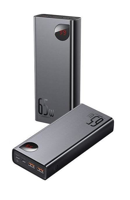 Baseus Power Bank Adaman Metal 20000mah Pd Qc 3.0 65w 2 X Usb + Usb-C + Micro Usb Negro